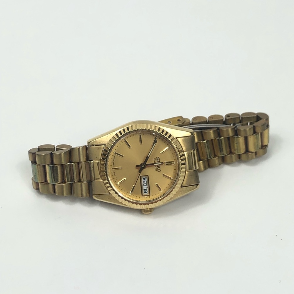 Gold stainless steel watch